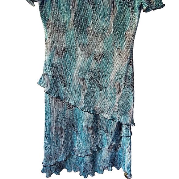 Connected Apparel Tiered V-Neck Dress 8 - Picture 2 of 8